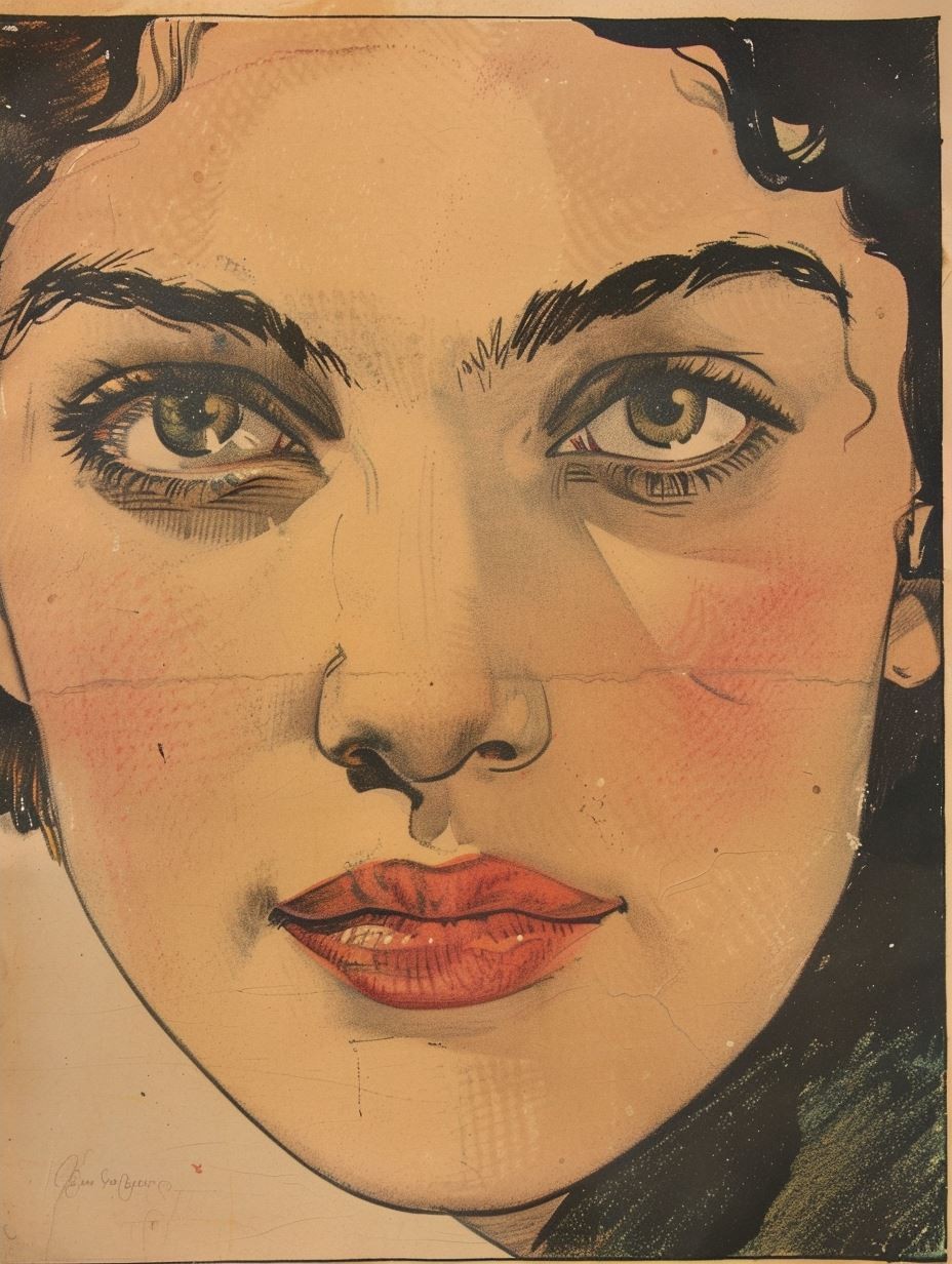 Vintage Noir Comic Portrait - Image 4