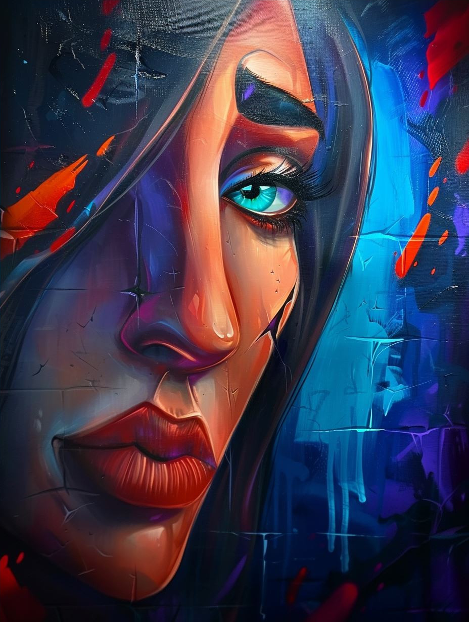 Neon Shadows Ethereal Portraits - Image 4