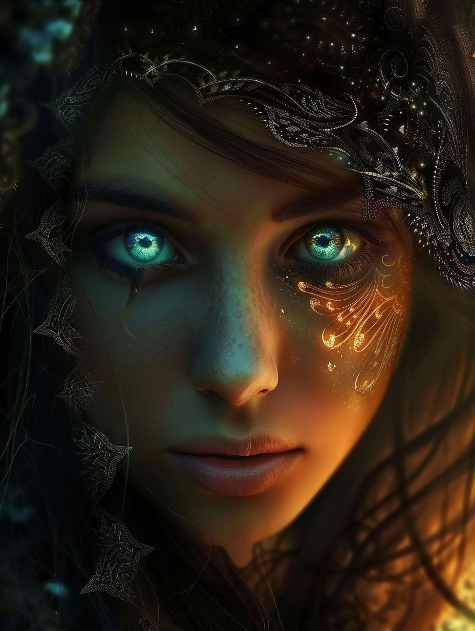Mystic Gaze of Ethereal Shadows - Image 2