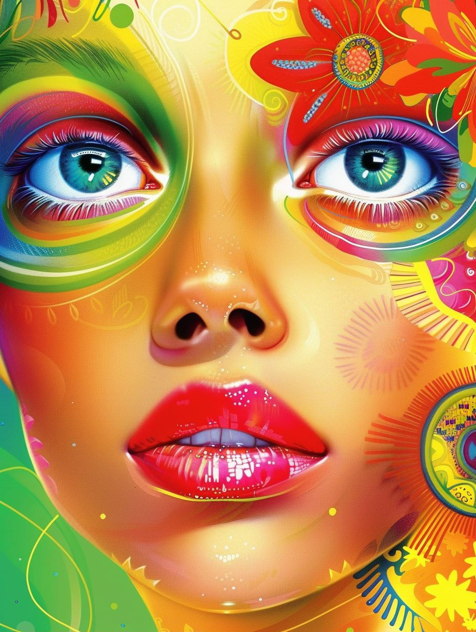 Vibrant Visions of Psychedelic Beauty - Image 1
