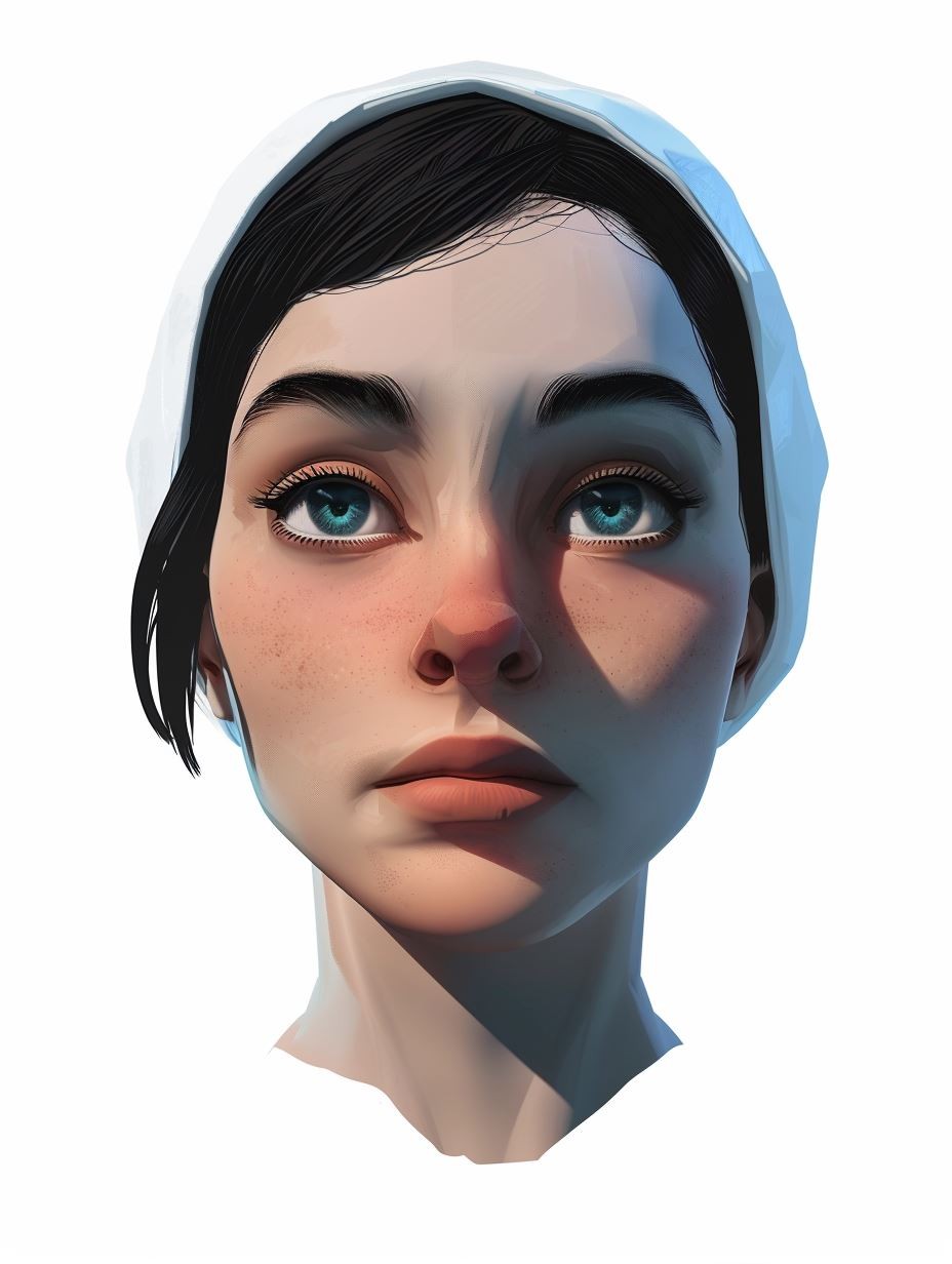 Geometric Low Poly Portrait Study - Image 2