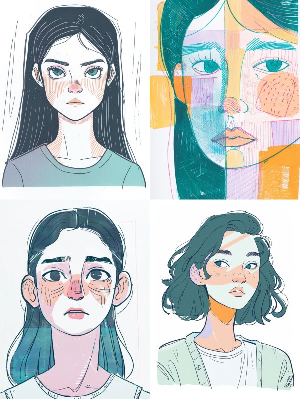 Faces of Expression: Artistic Portrait Studies