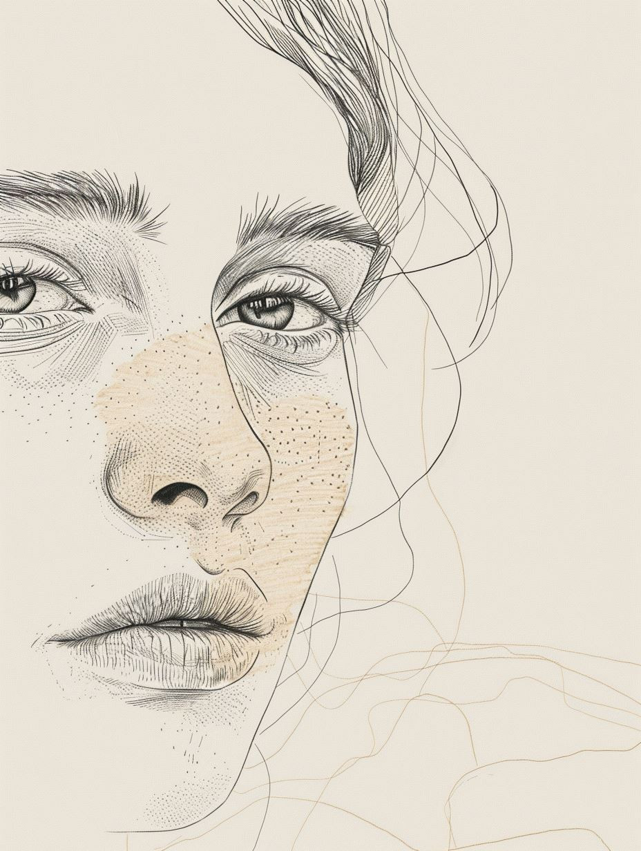 Ethereal Fine Line Portraiture - Image 3