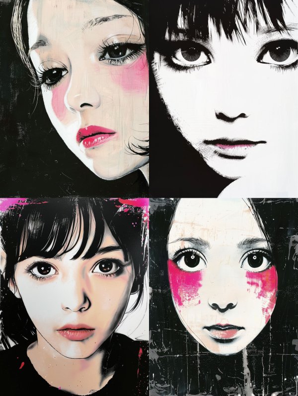 Ethereal Blush Portrait Art