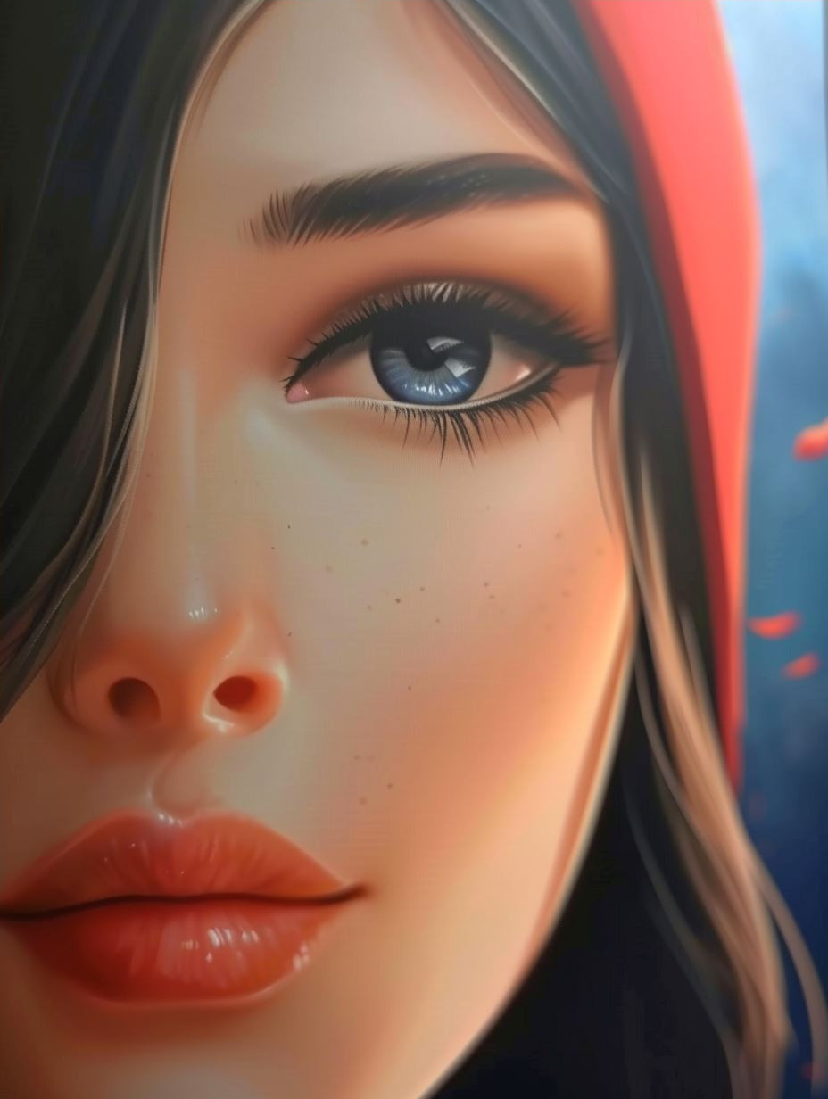 Ethereal Anime Portrait in Autumn - Image 4