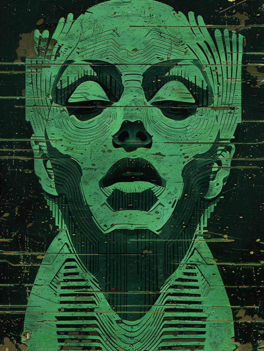 Neon Cybernetic Portrait Studies - Image 1
