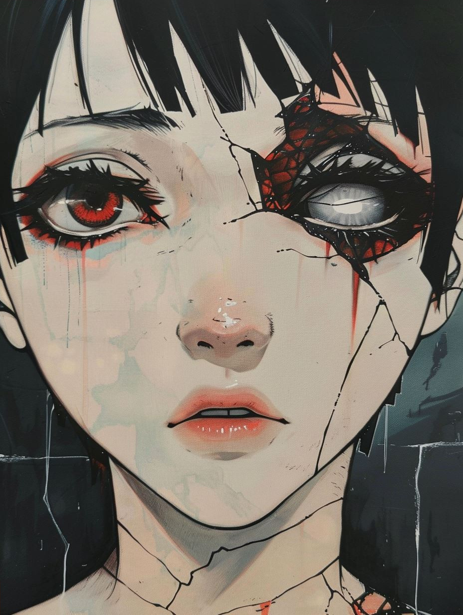 Melancholy Gothic Anime Portraits - Image 4