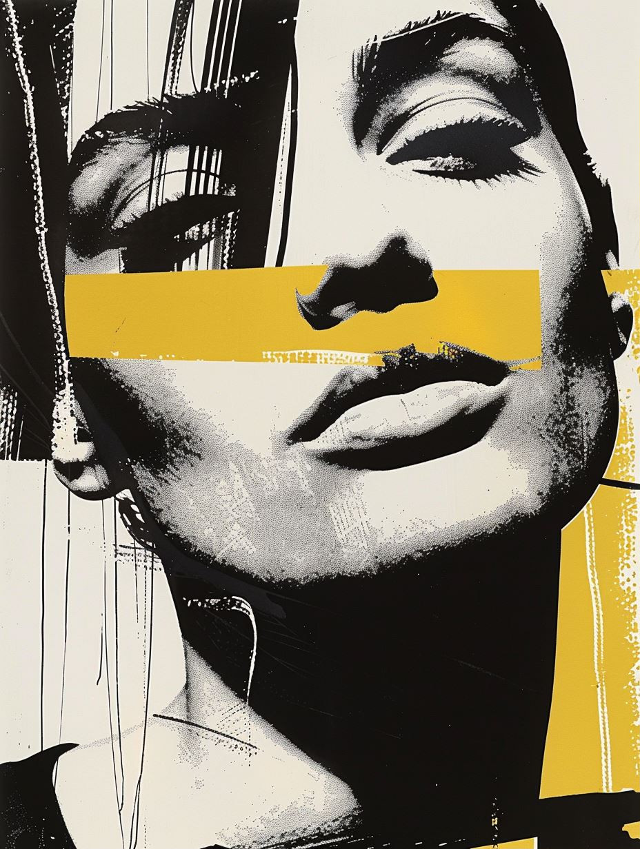 Fragmented Portraits in Yellow - Image 1