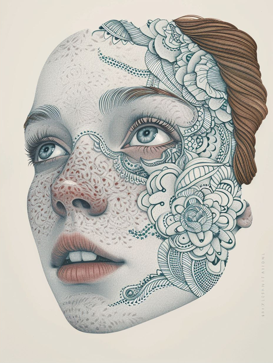 Surrealist Anatomical Portrait Studies - Image 2