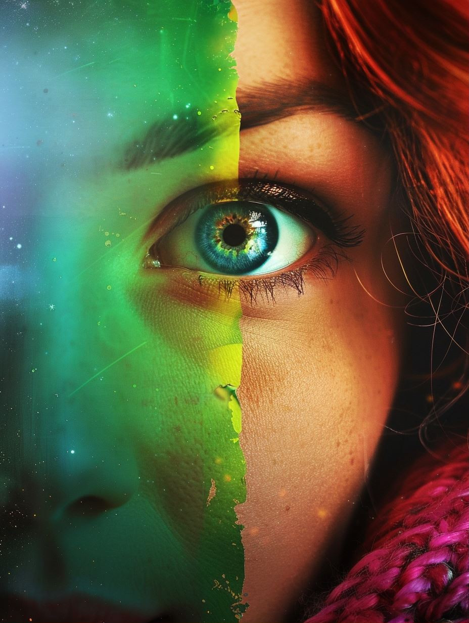 Prismatic Gaze of Dual Worlds - Image 1