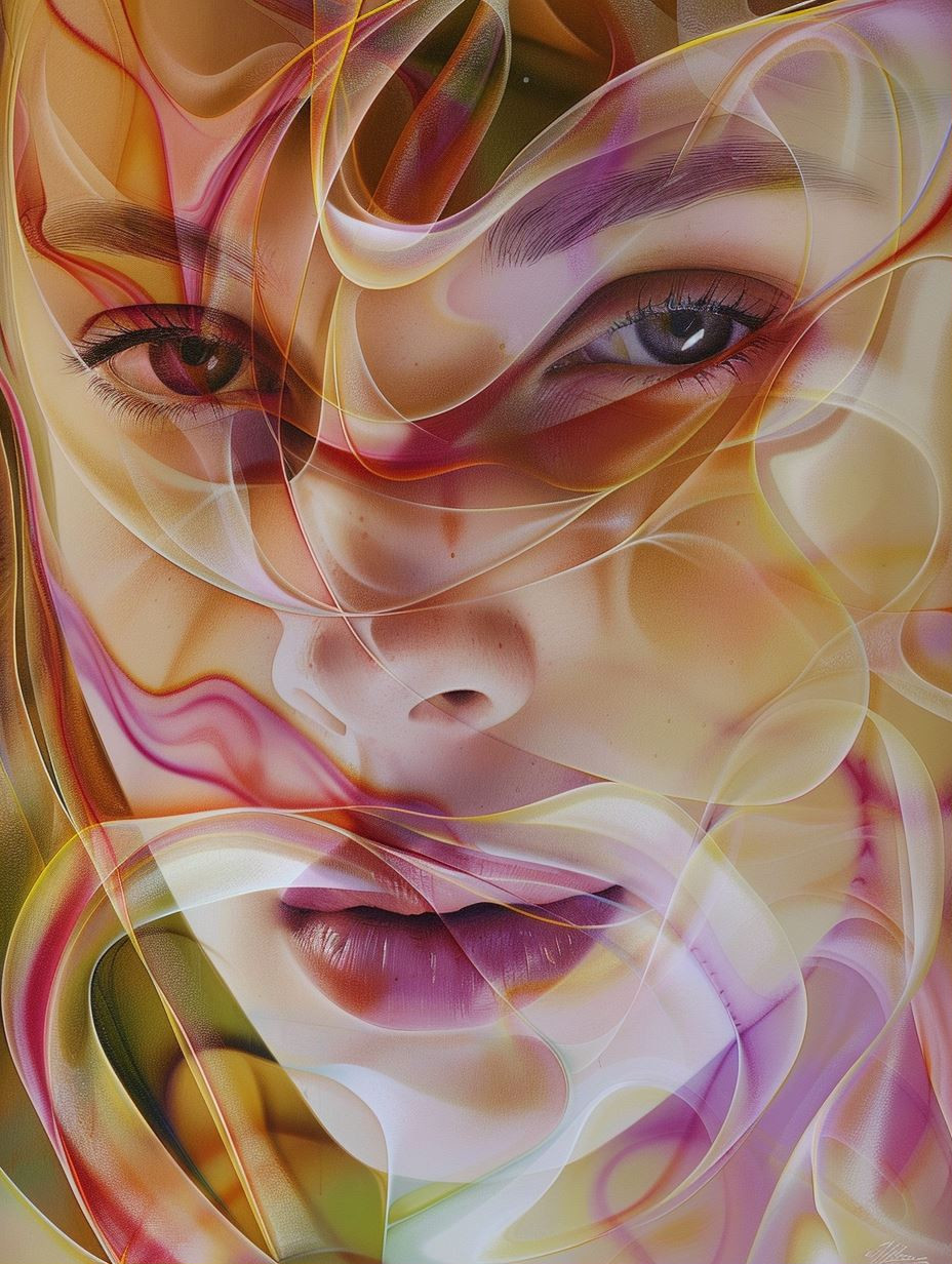 Ethereal Swirls of Human Emotion - Image 1
