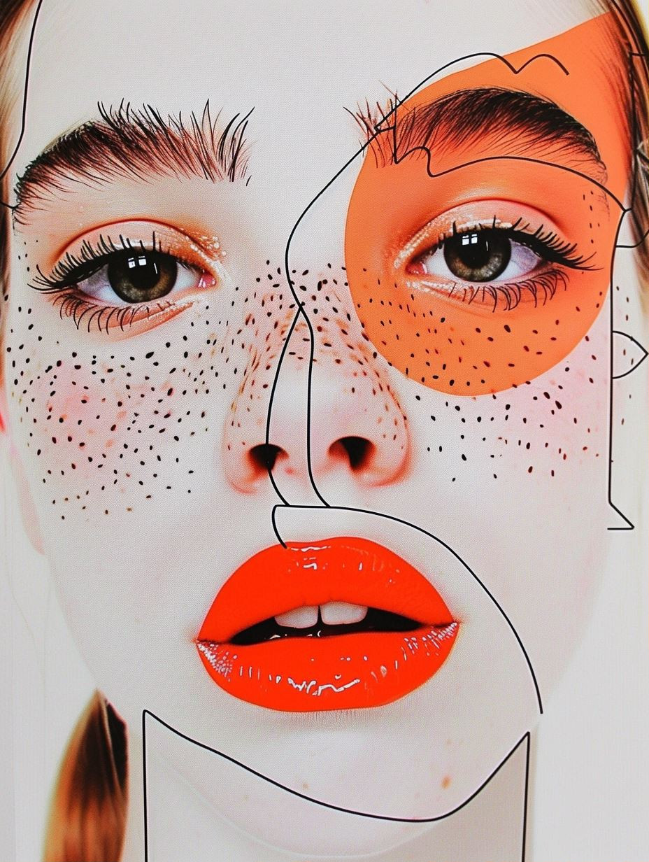 Abstract Modernist Portrait Collage - Image 1