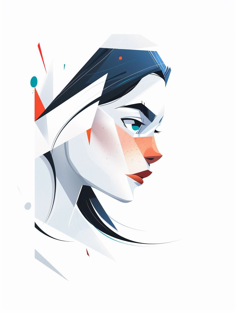 Modern Minimalist Asian Portraits - Image 4