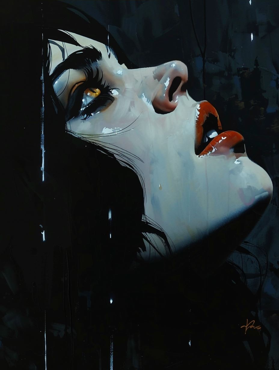 Crimson Gaze Digital Noir - Image 3