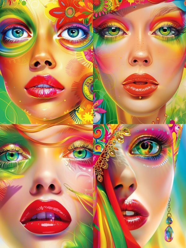 Vibrant Visions of Psychedelic Beauty