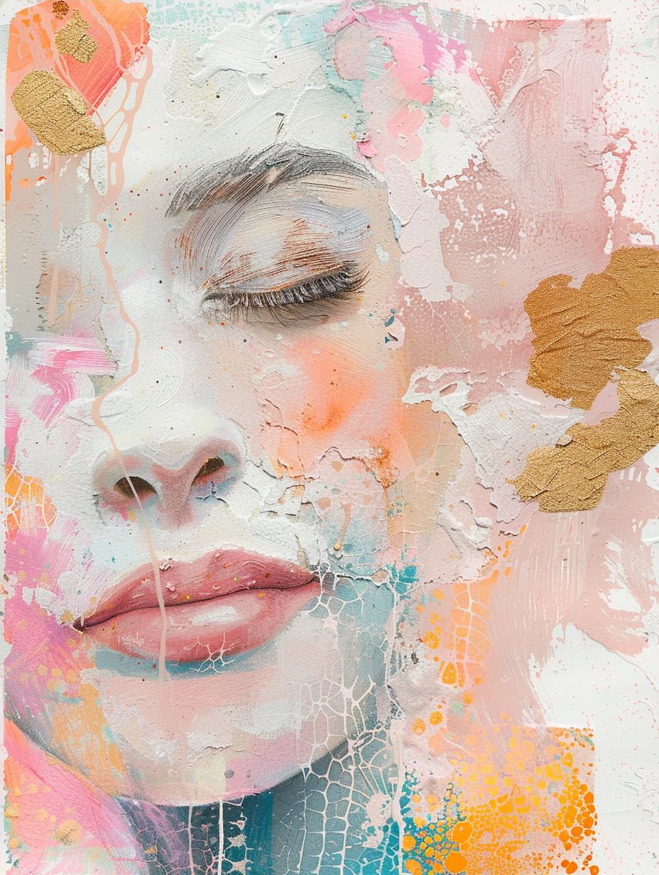 Abstract Pastel Visage - Image 4