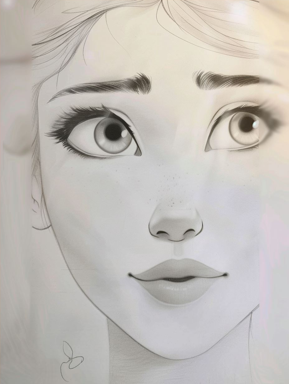 Ethereal Gaze in Pastel Light - Image 4