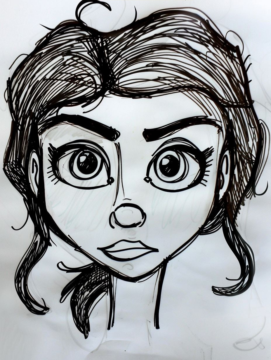 Expressive Female Character Art Sketches - Image 4