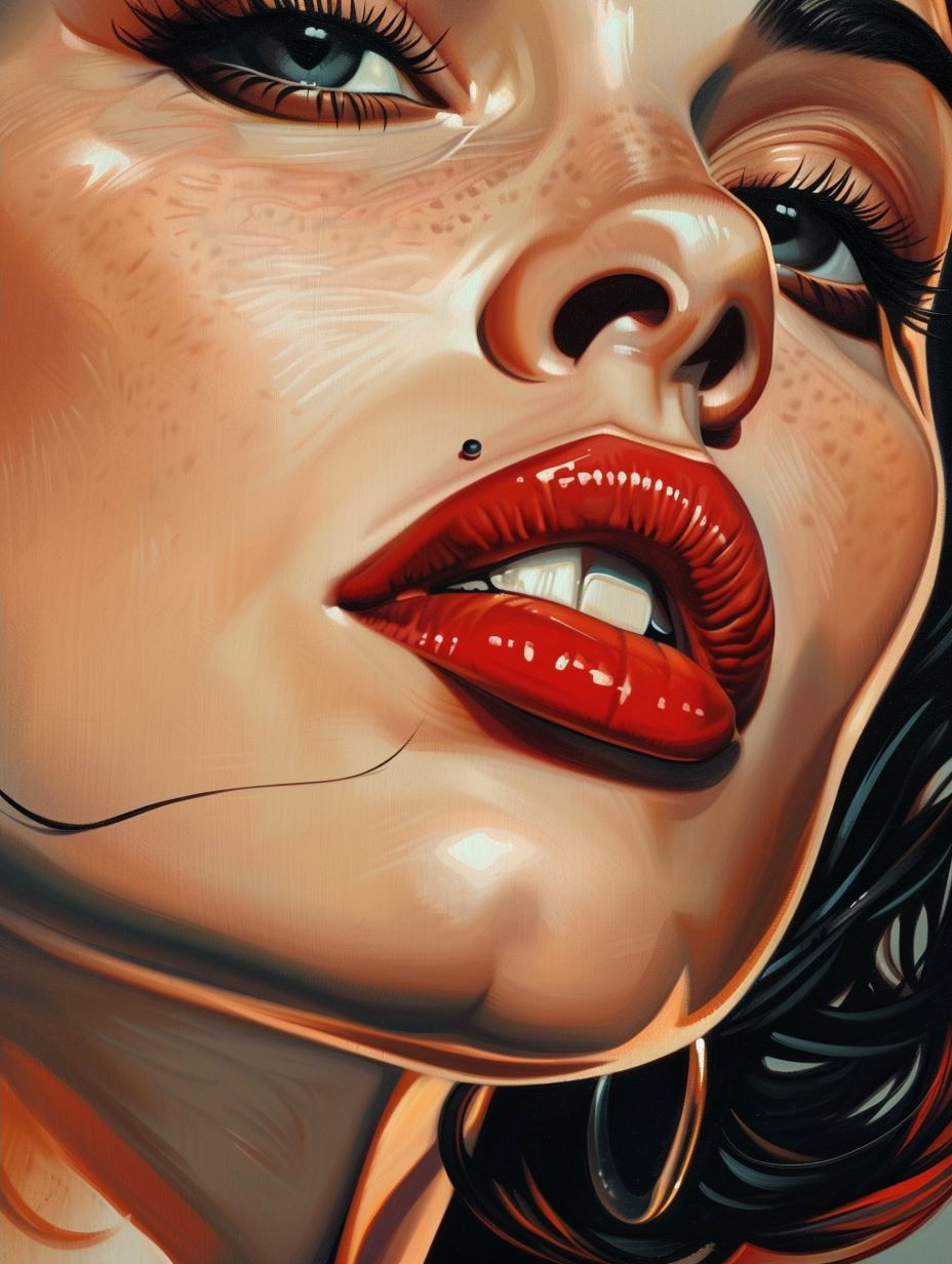 Hyper-Realistic Glossy Portrait Art - Image 2