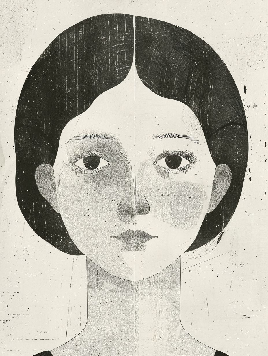 Ink Velvet Portrait - Image 3