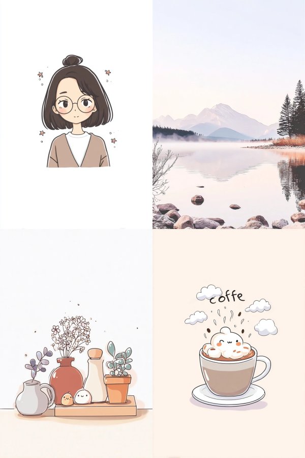 Soft Pastel Minimalist Portrait