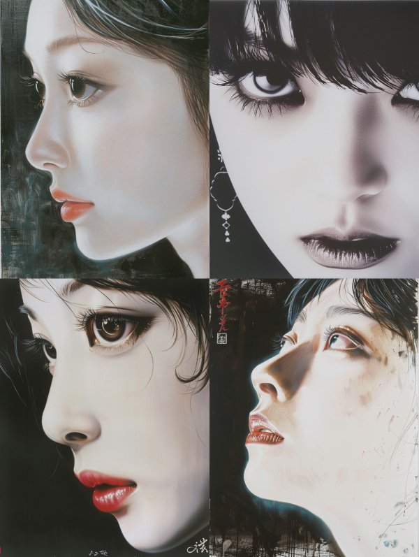 Ethereal Gazes: A Study of Feminine Grace