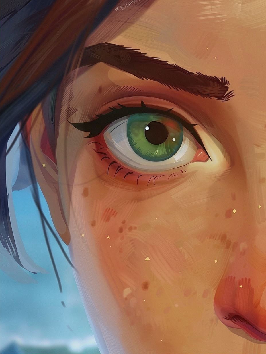Gaze of the Freckled Muse - Image 2