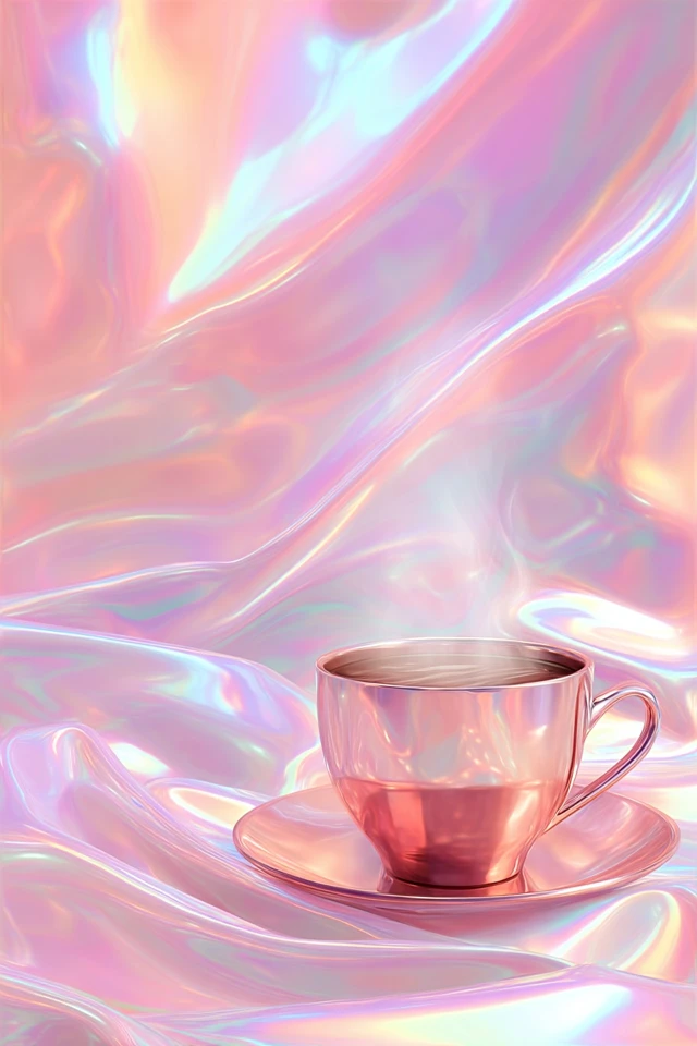 Iridescent Dreams in Pastel Pink - Image 4