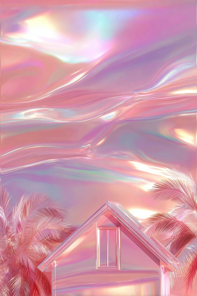 Iridescent Dreams in Pastel Pink - Image 6