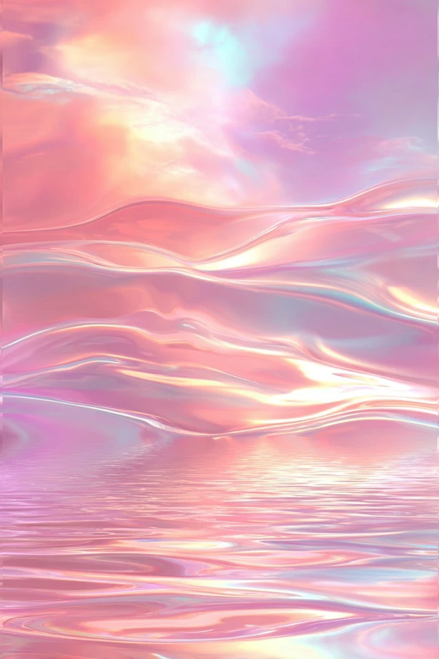 Iridescent Dreams in Pastel Pink - Image 2