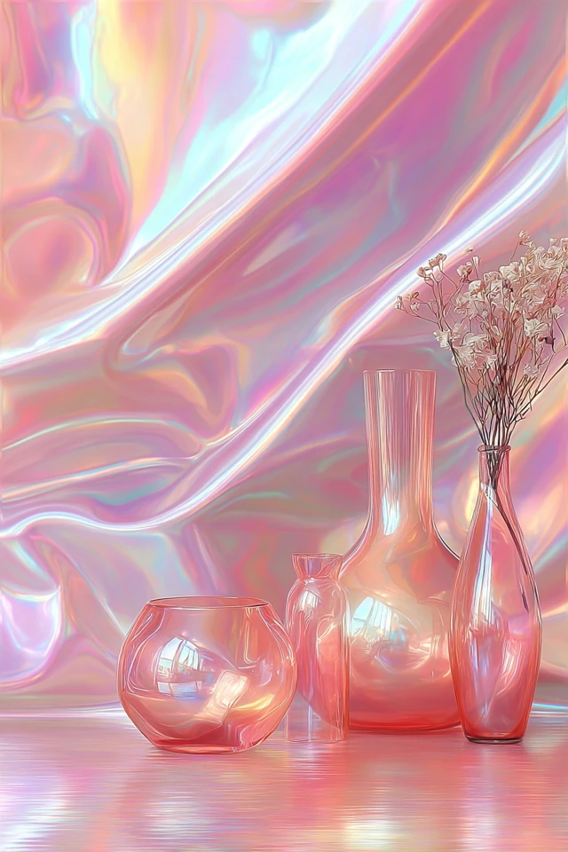 Iridescent Dreams in Pastel Pink - Image 3