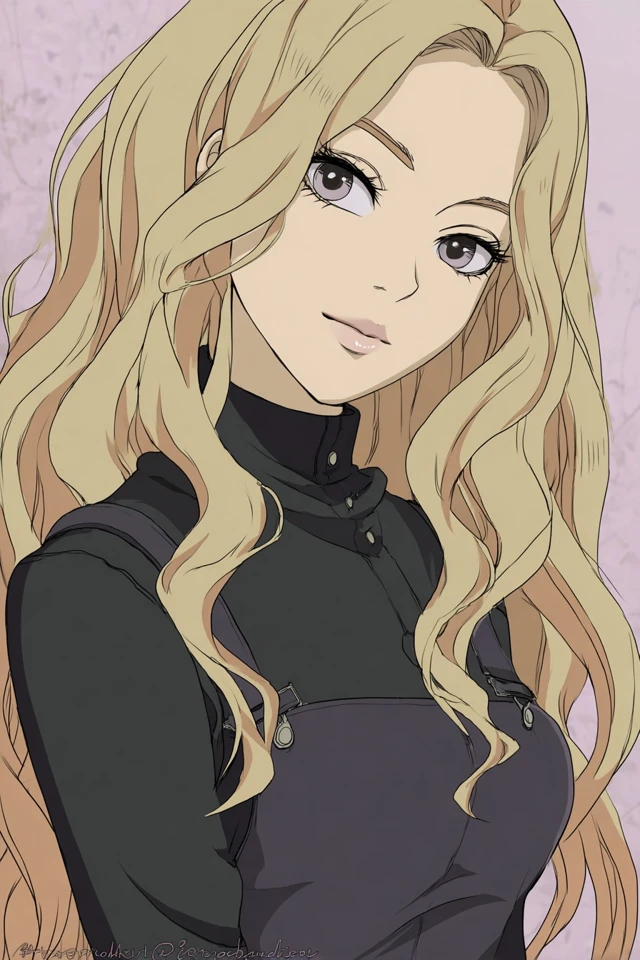 Golden Wave Anime Elegance - Image 1