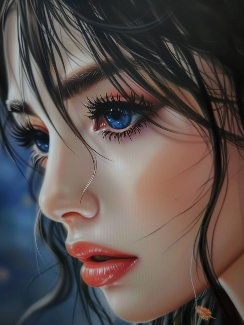 Ethereal Gaze: Digital Beauty Portraits - Image 4
