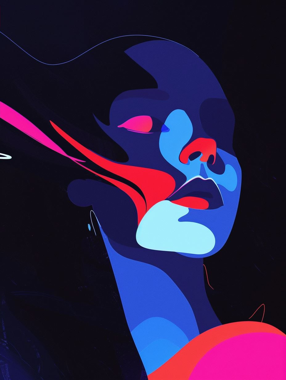 Neon Noir Ethereal Portraits - Image 4