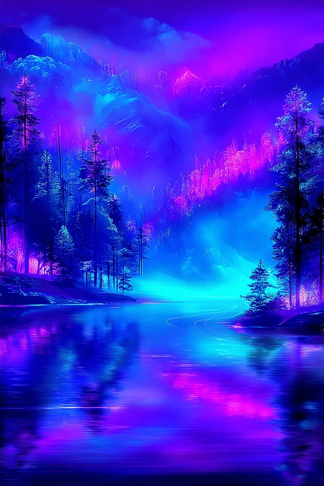 Cosmic Neon Radiance - Image 2
