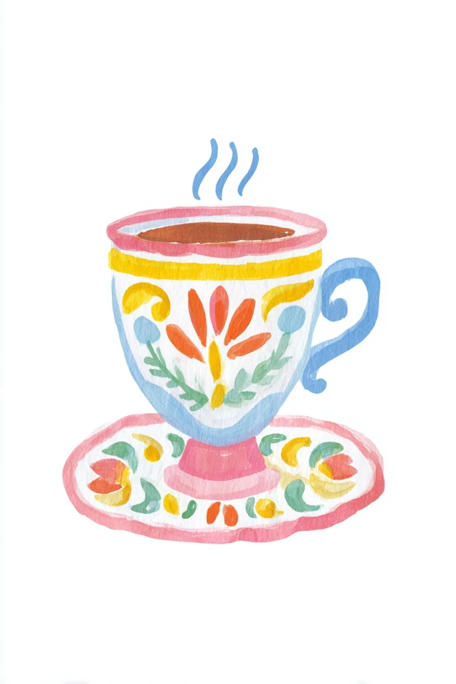 Whimsical Watercolor Portrait - Image 4