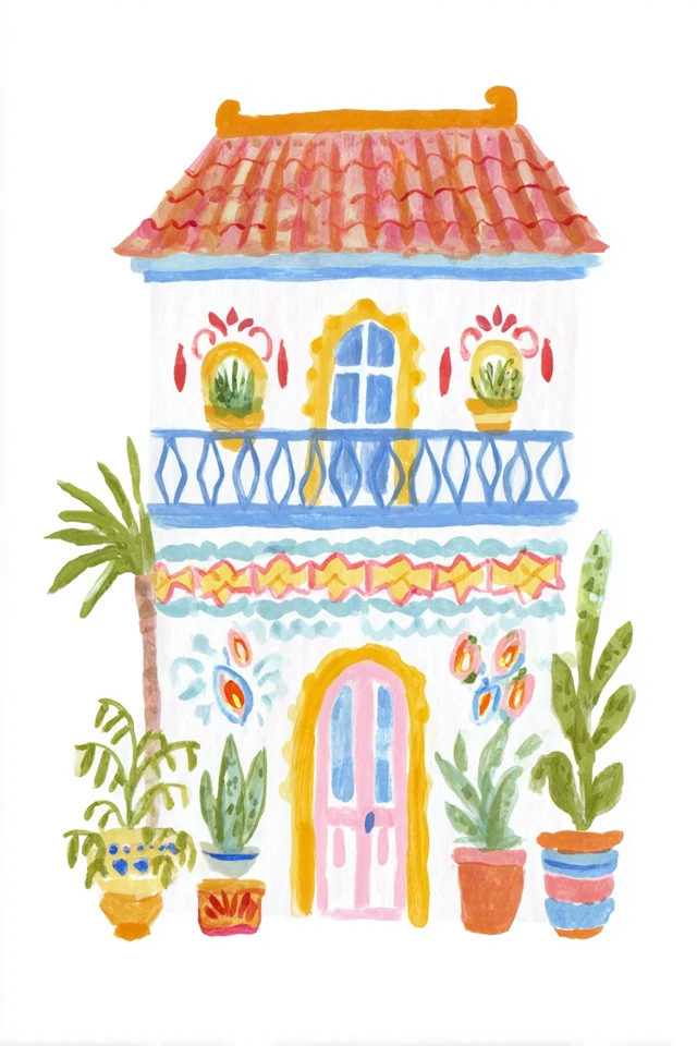 Whimsical Watercolor Portrait - Image 6