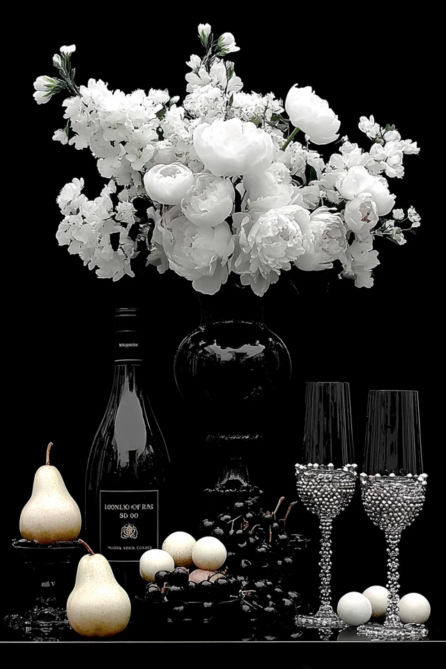 Noir Elegance: A Study in Monochrome - Image 3