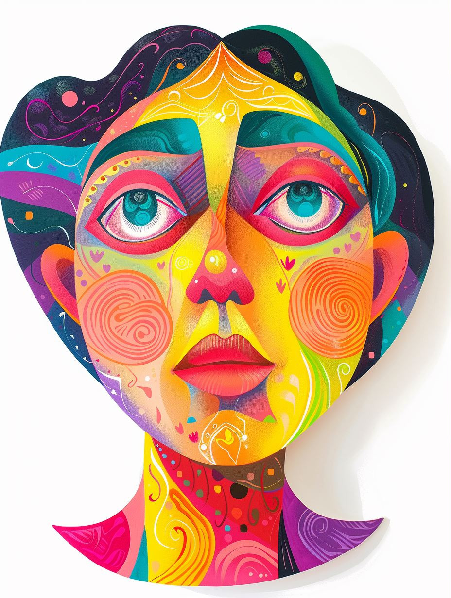 Vibrant Psychedelic Portrait Studies - Image 3
