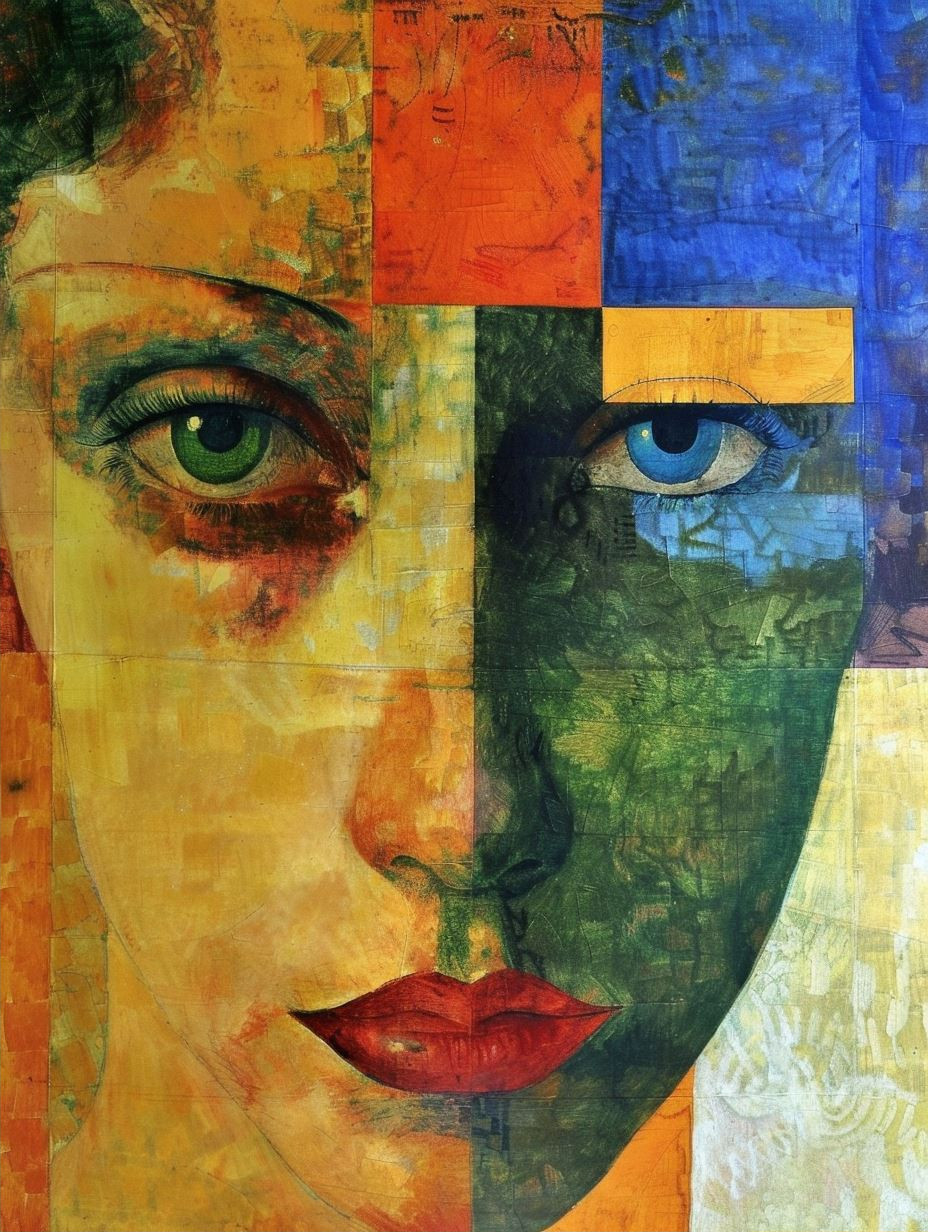 Fragmented Gaze of Golden Hues - Image 2