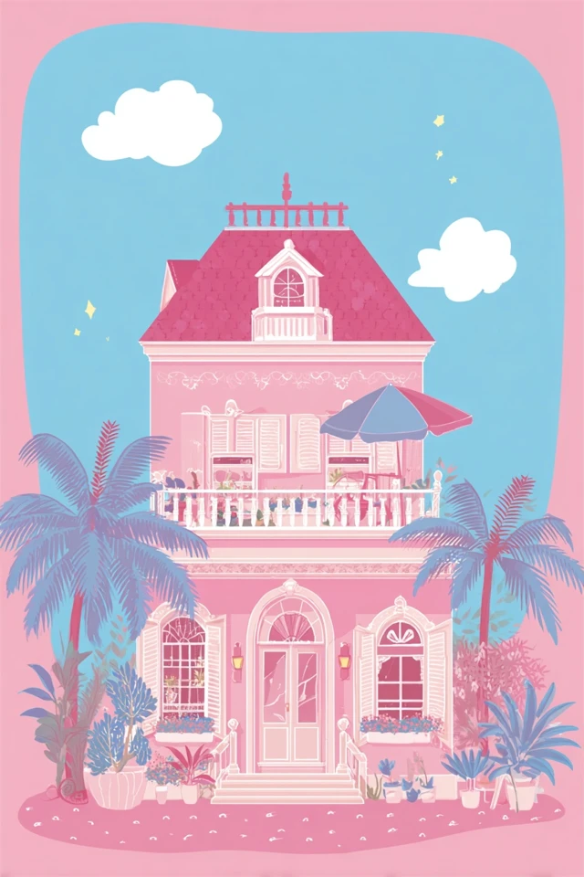 Pastel Dreams in Pink and Blue - Image 6