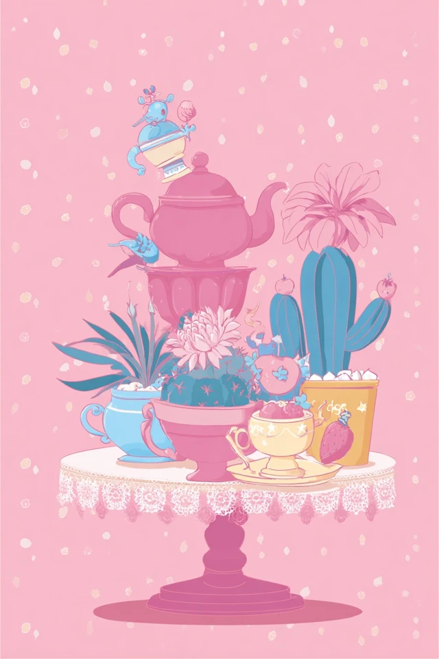 Pastel Dreams in Pink and Blue - Image 3