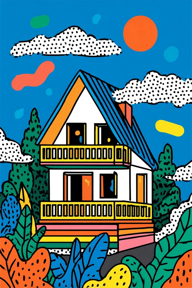Vibrant Pop Art Quad Collage - Image 6