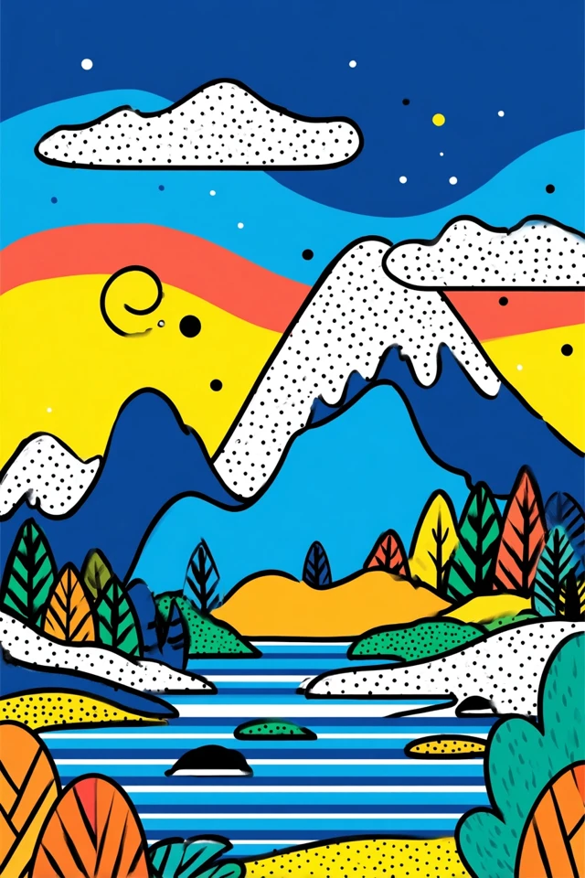 Vibrant Pop Art Quad Collage - Image 2