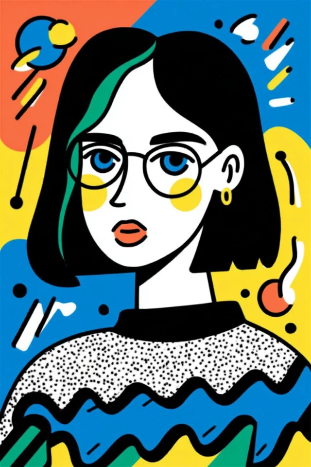 Vibrant Pop Art Quad Collage - Image 1