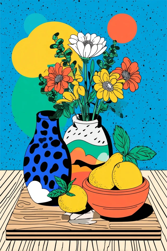 Vibrant Pop Art Quad Collage - Image 3