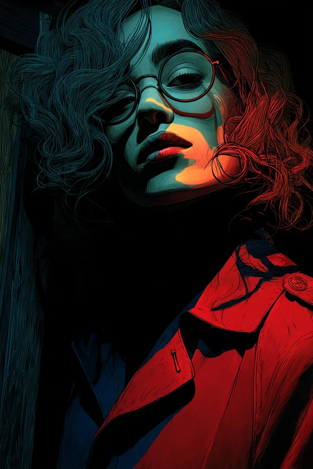 Crimson Shadows and Midnight Blues - Image 1