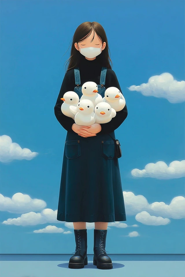 Serene Duck Embrace