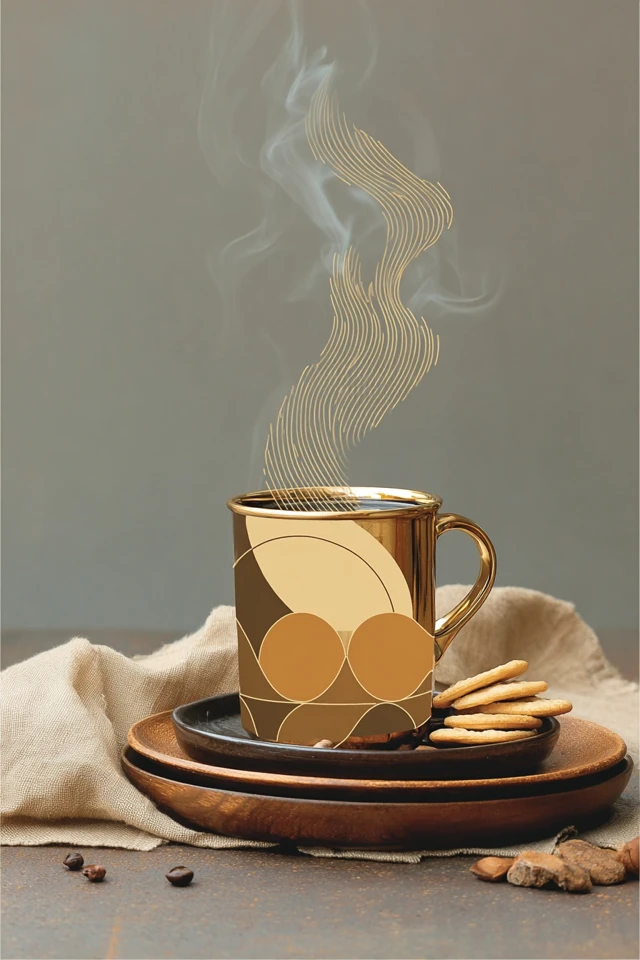 Golden Elegance: A Study in Ochre - Image 4