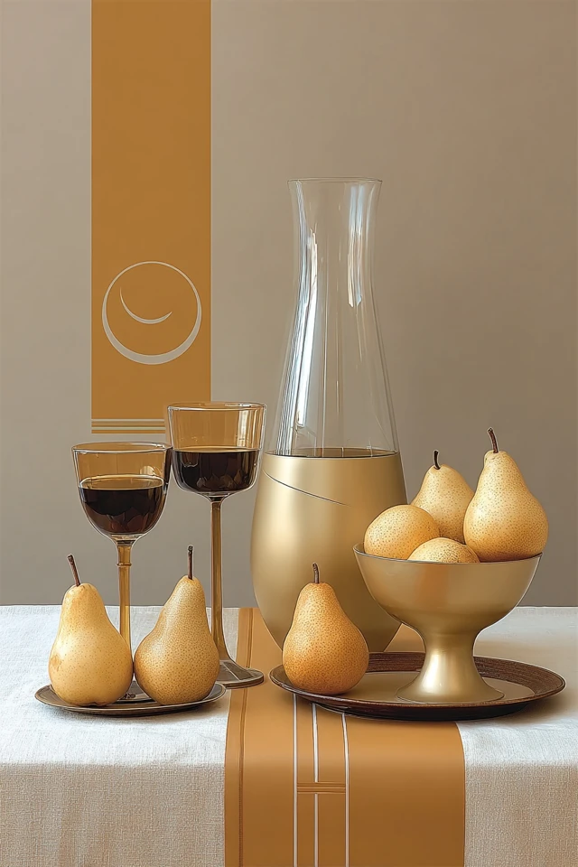 Golden Elegance: A Study in Ochre - Image 3